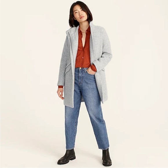 JCREW Cocoon coat in Italian stadium-cloth Wool Blend - Picture 2 of 3